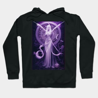 Sorceress Casting a Spell Hoodie